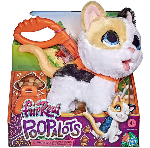 Poopalots Furreal Gatito Peluche Come, Pasea Y Hace Popo