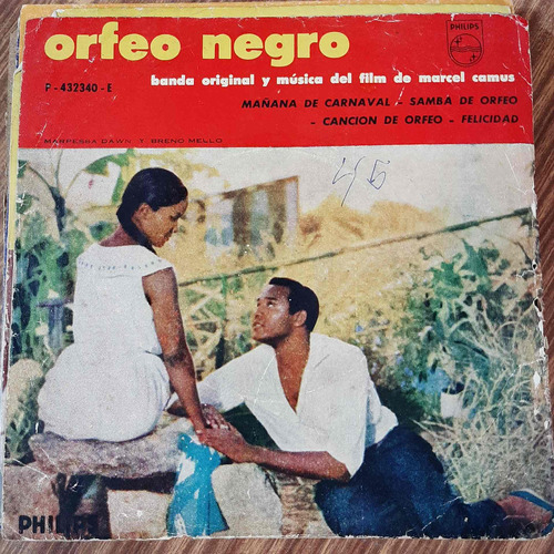 Portada Simple Orfeo Negro Banda Original Del Film Ps0