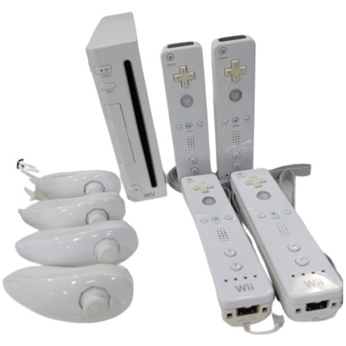Wii 4 Mandos Originales + Disco Duro 500gb Adaptador De Hdmi (Reacondicionado)