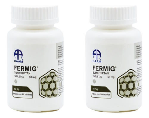Sumatriptán 50 Mg Fermig Pack Con 40 Tabletas Raam
