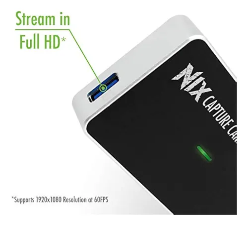 Tarjeta De Captura Nix 1080p 60fps Usb-c Hdmi Para Streaming