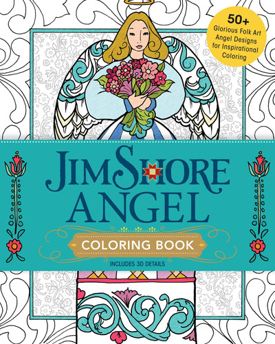 Libro: Jim Shore Angel Coloring Book: 50+ Glorious Folk Art