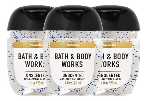 Imagen 1 de 1 de Gel Antibacterial Bath & Body Works Sin Fragancia Kit 3pz