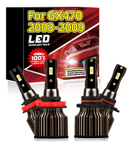 Kits De Bombillas Led Hi/lo H11 9005 Para Lexus Gx470 2003-2