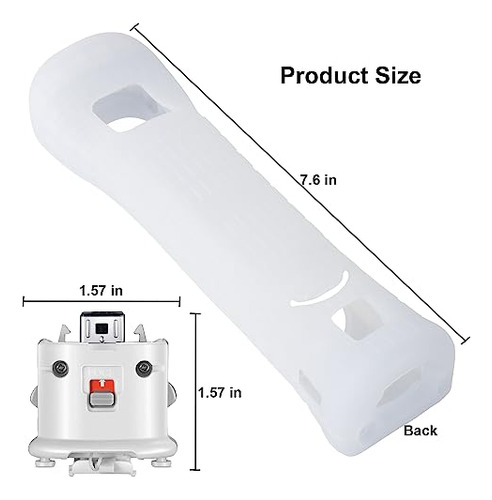 2 Paquetes De Adaptadores Wii Motion Plus, Con Funda De Sili