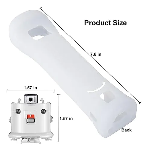 2 Paquetes De Adaptadores Wii Motion Plus, Con Funda De Sili