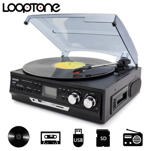 Looptone Giradiscos Vinilo Tocadiscos Am / Grabadora De