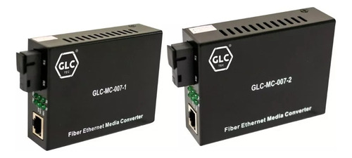 Par Media Converter Glc 10/100 Monomodo Sm 20km 1 Pelo