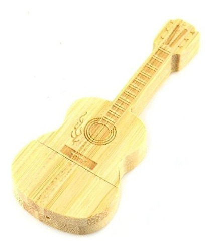 Aneew Pendrive 16 Gb Guitarra De Madera Usb Flash Drive Memo