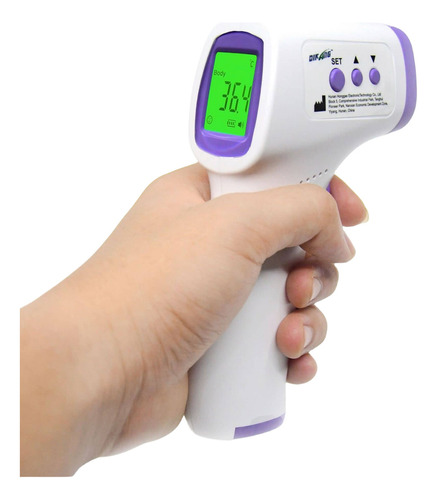 Electrónico Temperatura Pediatrico Termómetro Infrarrojo Color Morado