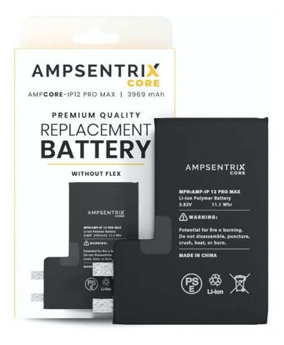 Bateria Para iPhone 12 Pro Max Ampsentrix Core ( No Flex )
