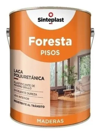 Imagen 2 de 5 de Laca Poliuretanica Pisos Plastificante Sinteplast 1l