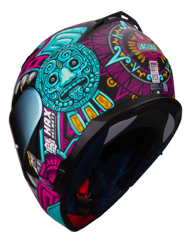 Hax Helmets Casco Abatible Dot + Ece Modelo Amatista Jaguar