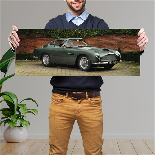 Cuadro 30x80cm Auto 1959 Aston Martin Db4 Gt Uk 40