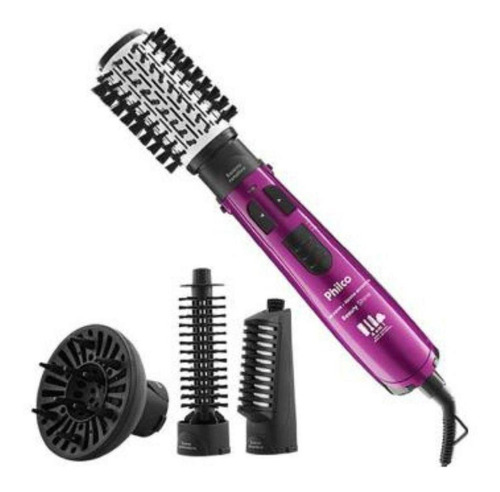 Escova Rotativa Secadora Philco Pec07 Beautyshine Pink 110v