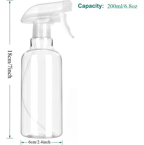 Zh Botellas Aerosol Plástico 2 Piezas Botella Aeros
