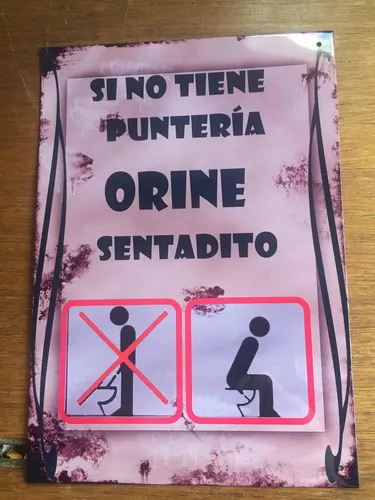 comprar Cartel Chapa Retro Barbacoa Baño Bar Boliche Tipo Antiguo