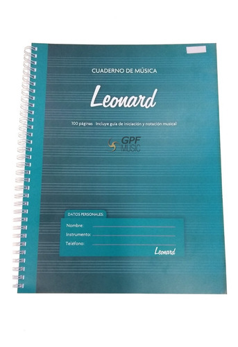 Cuaderno Pentagramado Para Musica 50 Hojas A4