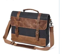Comprar Portafolios Para Hombre Piel Maletin Para Laptop