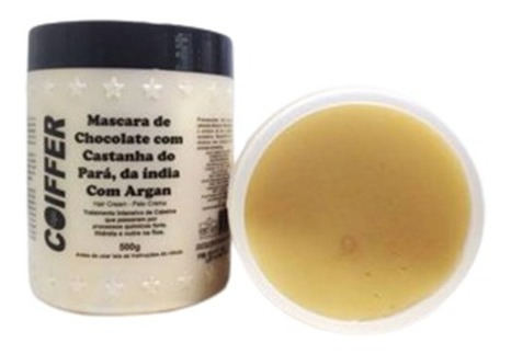 Imagem 2 de 5 de Máscara Chocolate Com Castanha Do `pará E Argan 500g Coiffer