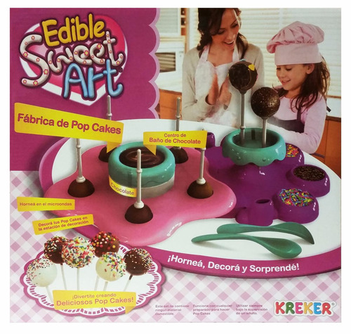 Imagen 2 de 7 de Fabrica De Pop Cakes Edible Sweet Art Set Cocina Tv Educando