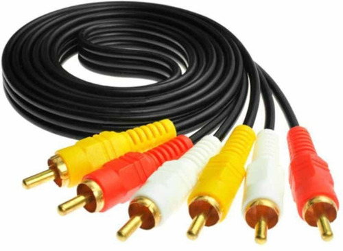 Cable Rca 3 Rca A 3 Rca Macho 3 Metros Audio Y Video