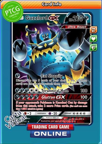 Guzzlord-gx 63/111 - Crimson Invasion - Pokemon Tcg Online