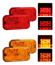 Comprar Par Plafon 18 Led Lateral Camion Trailer 3 Funciones 12-24vf