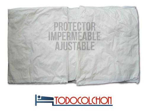 Imagen 4 de 8 de Cubre Colchon 2 Plazas Impermeable Incontinencia Ajustable