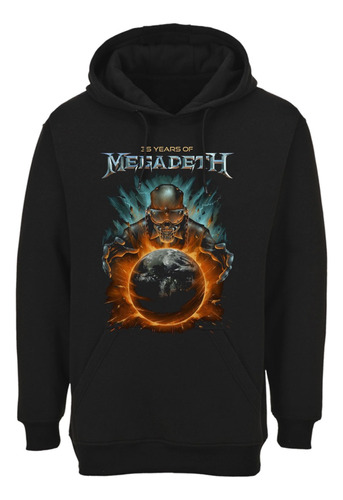 Poleron Megadeth 35 Years World Tour Poster Metal Abominatro