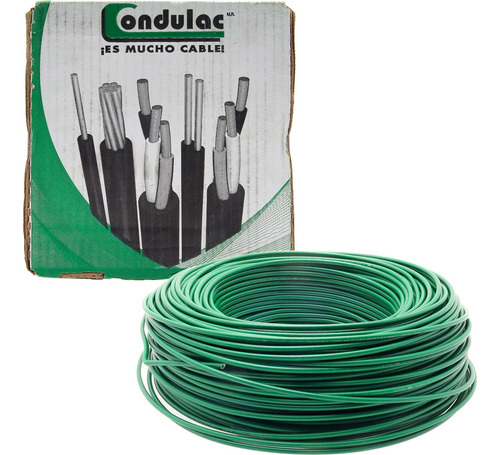 Cable Thw-ls 14 Awg Verde 100 M Condulac