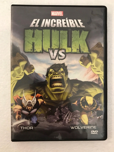 Dvd Original Marvel El Increible Hulk Vs Thor Y Vs Wolverine (Usado)