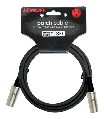 Imagen 3 de 7 de Cable Midi 1 Metro Kirlin Md-561 Fichas Metalicas Cuotas