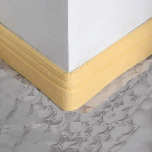 Soclo Vinil 3d Tapiz En Pared Zoclo Con Adherible -cobre Dorado