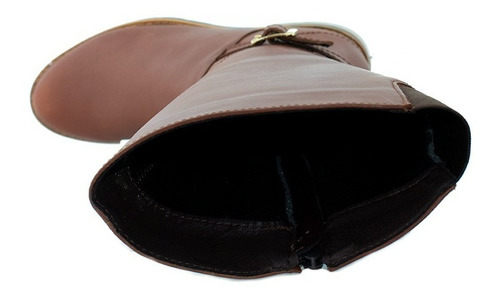 Imagen 5 de 5 de Bota Ecuestre Alta De Piel Giusto Para Dama Comoda Mod 15111
