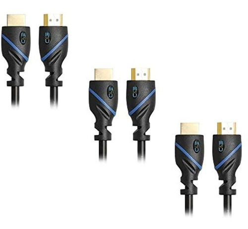 Cye 3 Pcs Cable Hdmi De Alta Velocidad Con Ethernet 8 Pies,