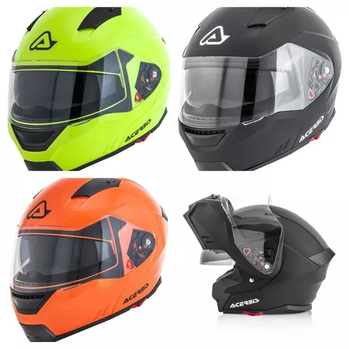 Casco Acerbis Box Rebatible Doble Visor Excelentes Motodelt