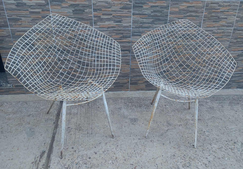 Par Sillones Bertoia Diamond - A Reciclar - En Palomar