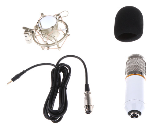 Micrófono De Grabación De Sonido De Estudio Blanco