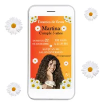 Comprar Invitación Digital Cumpleaños Personalizada Margarita