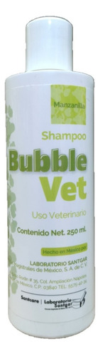 Shampoo Bubble Vet 250 Ml Santgar Manzanilla Perro Gato