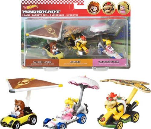 Mariokart Mario Bros Carros Peach Bowser Carritos Hot Wheels