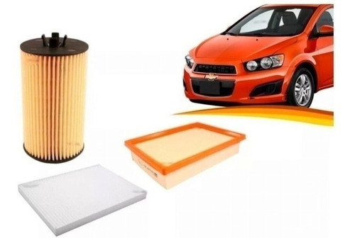 Kit Filtros Aire Polen Elemento Chevrolet Sonic 2010 Al 2015