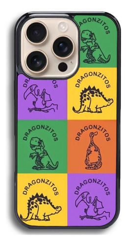 Funda Antigolpes Para Iphone Y Otros Dragoncitos Dulce Mexic Negro Iphone 16