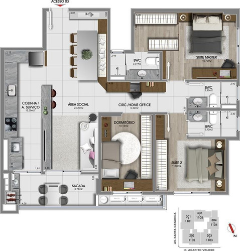 Imagem 9 de 9 de Apartamento Em Florianópolis - Sc - Ap0990_ccon