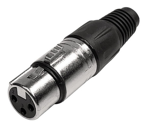 Lidge Ficha Canon Hembra Xlr 3 Dmx Conector Tipo Neutrik