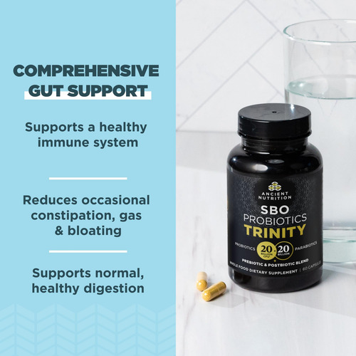 Ancient Nutrition Sbo Probiotic Trinity Daily Care, Probióti