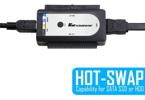 Adaptador Usb 2.0 A Sata/ide Kingwin Usi-2535 Para 2.5, 3.5