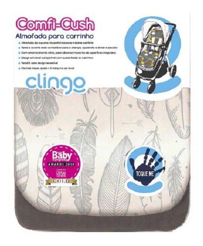 Almofada Para Carrinho Comfi Cush - Hedgehog - Clingo