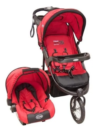 Coche Estilo Donna para bebé 3 en 1 Rojo Úpale - Peque Ayuda